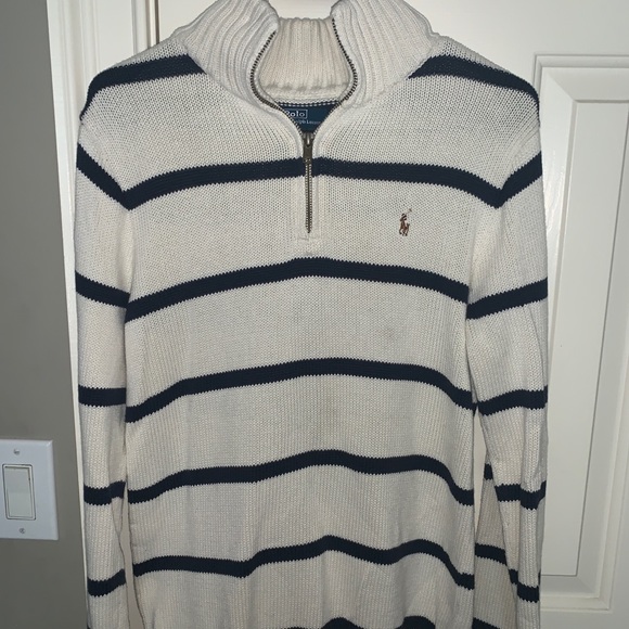 Polo Ralph Lauren Crewneck ZIP-Up Sweater - Picture 1 of 2